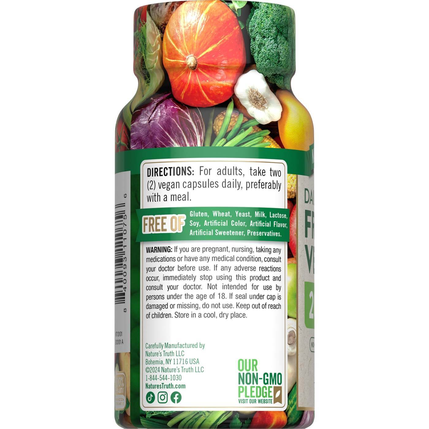 БАД Nature's Truth Daily Fruits & Veggies, 60 капсул - Boxette Shop