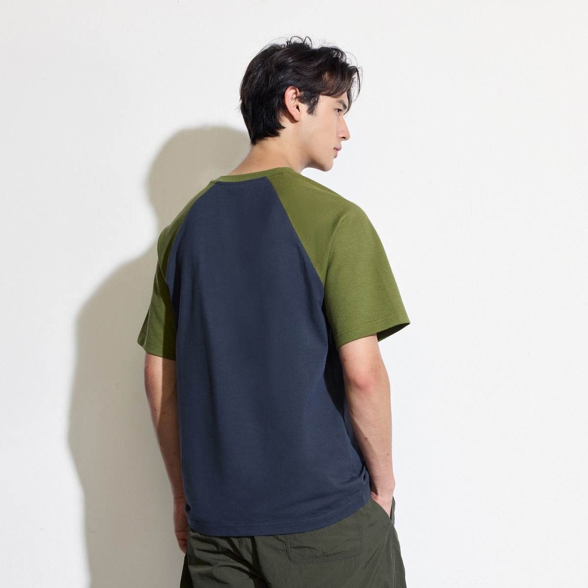 Gap urban casual collection хлопковая футболка с плечевым швом и круглым вырезом с коротким рукавом мужские и женские футболки - Boxette Shop