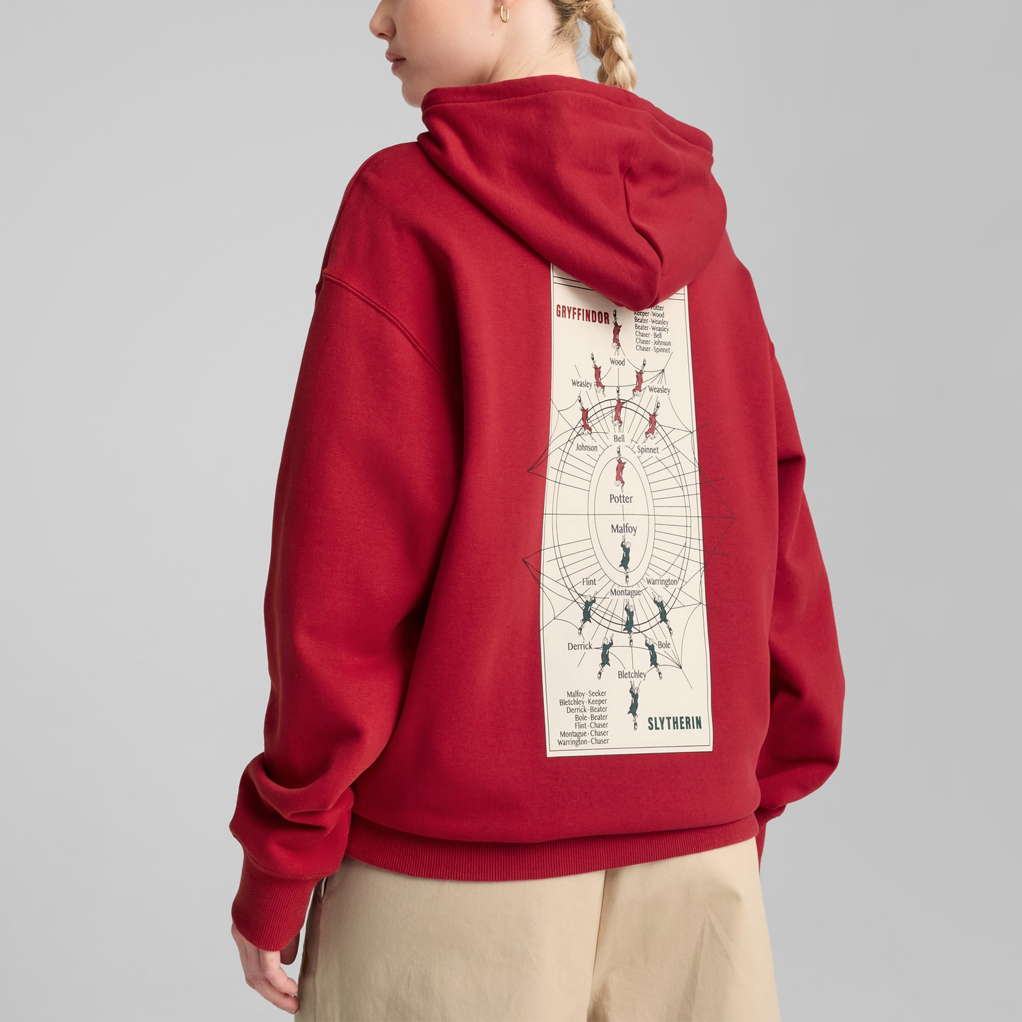 Puma x harry potter совместные модели досуг капюшоном logo свободные свитер мужчины и женщины как малиновый