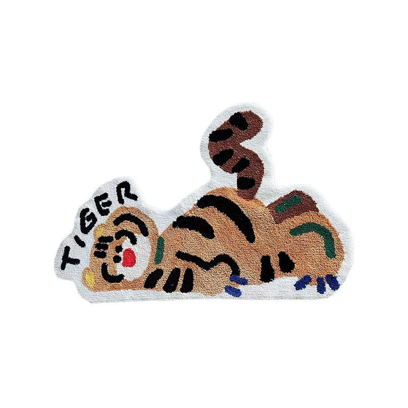 Chhatwal & jonsson adorable collection cute animal tufted flocking blanket thickened bedroom cooler bedside blanket living room absorbent coffee table sofa carpet rugs