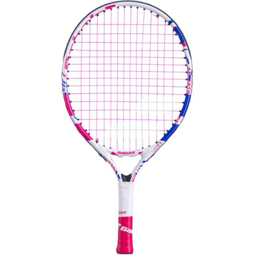 Babolat 17138g og'irligi 62 kv.dyuymli yuz engil, aniq, bardoshli, barqaror, oq, binafsha va ko'k rangli bolalar alyuminiy tennis raketkasi.