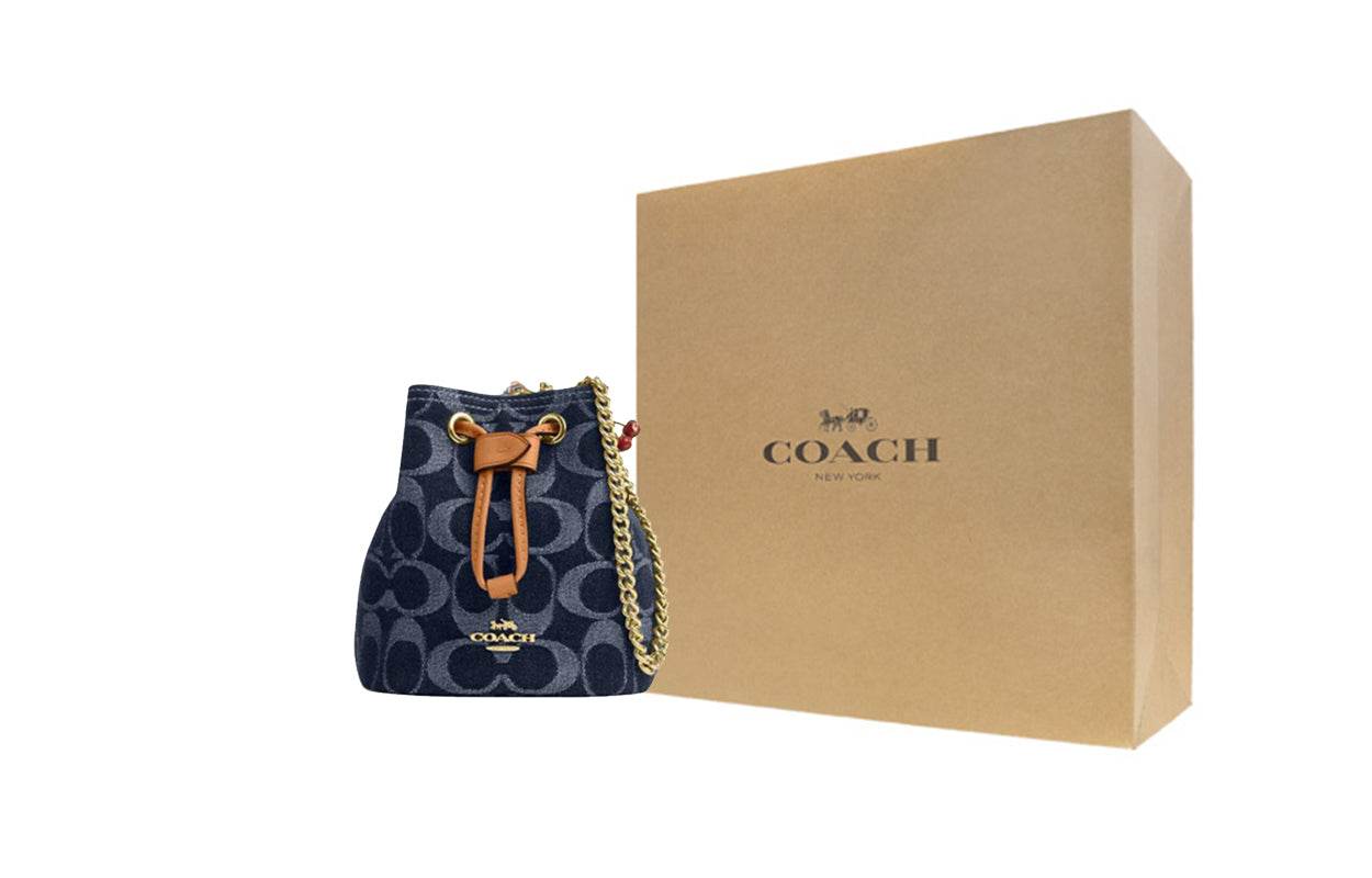 Сумка женская Coach Drawstring 12 Brand Logo Closure - Boxette Shop