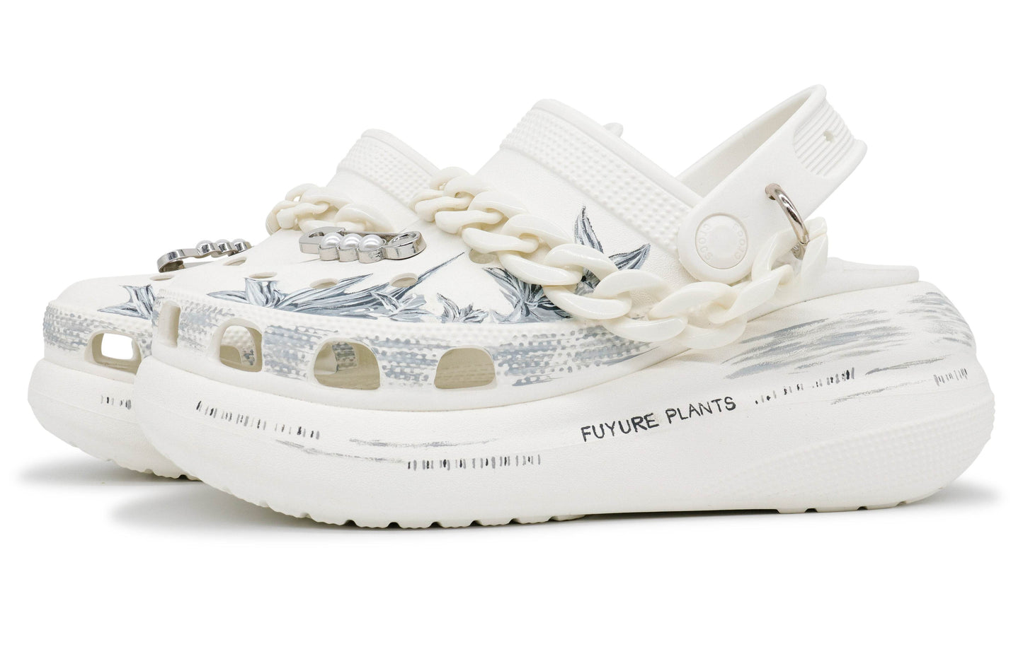 Шлепанцы Crocs Crush Clog 313 Made Beauty Flower - Boxette Shop