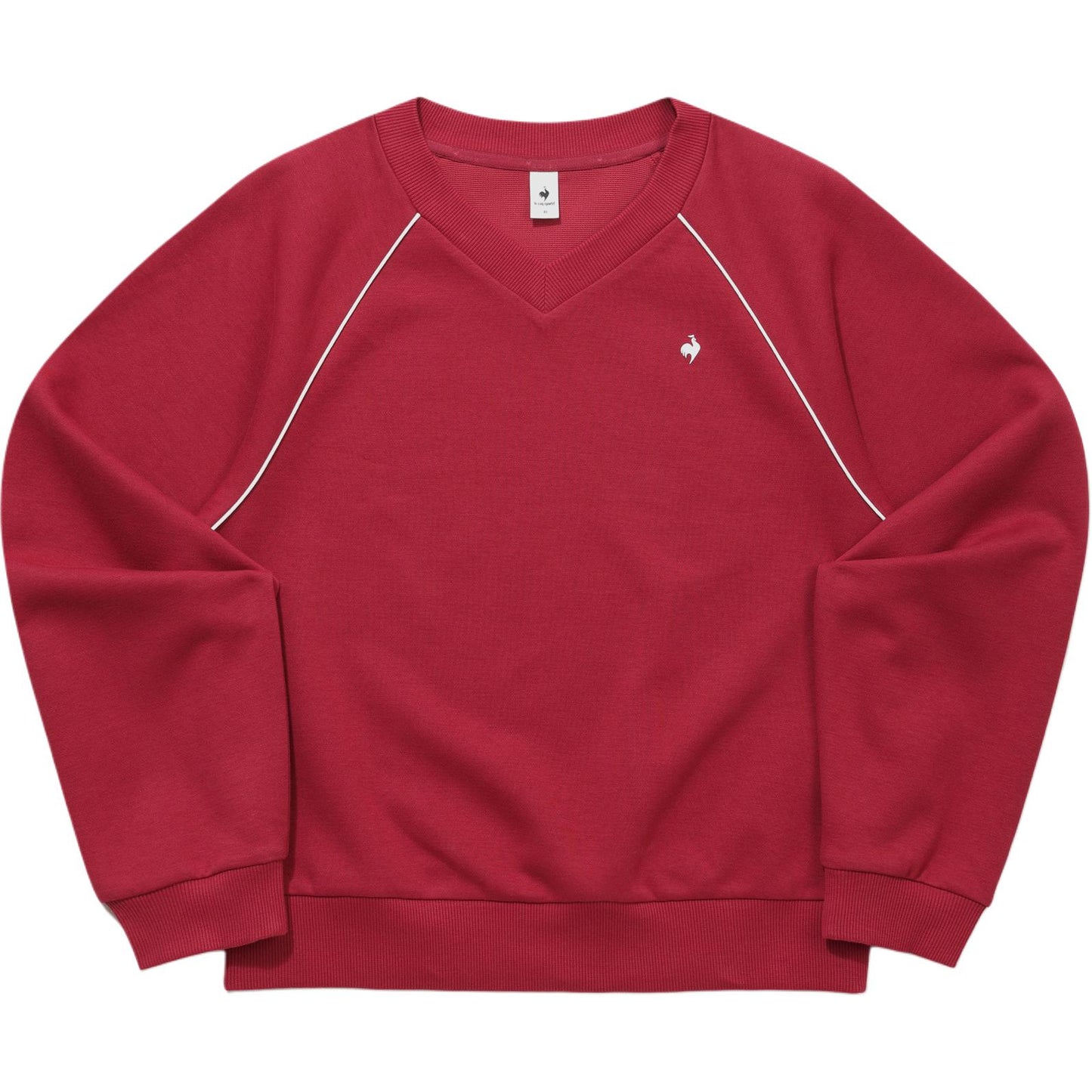 Le coq sportif bo'shashgan v-bo'yinli uzun yengli pullover kozok ayollar
