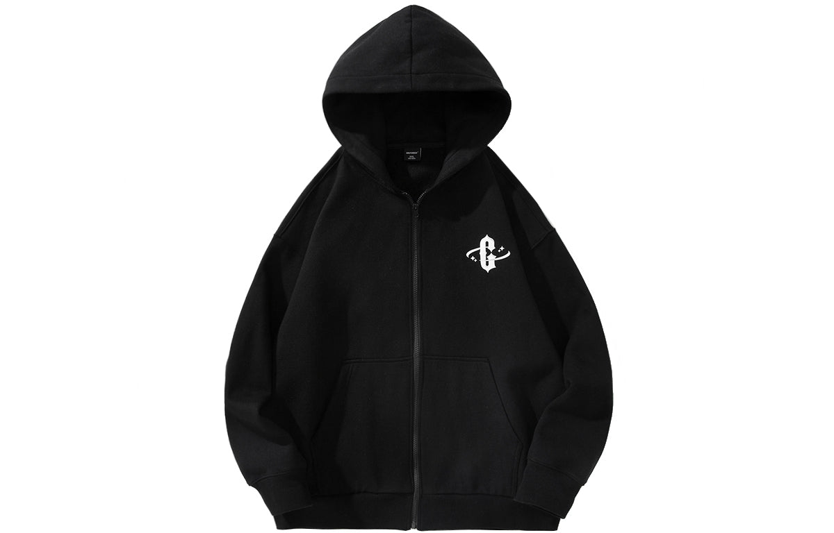 Golfcross kolleji uslubidagi harflar logotipi ko'pikli bosma kaputli fermuarli kardigan ko'ylagi kuzgi erkaklar va ayollar bir xil narsa