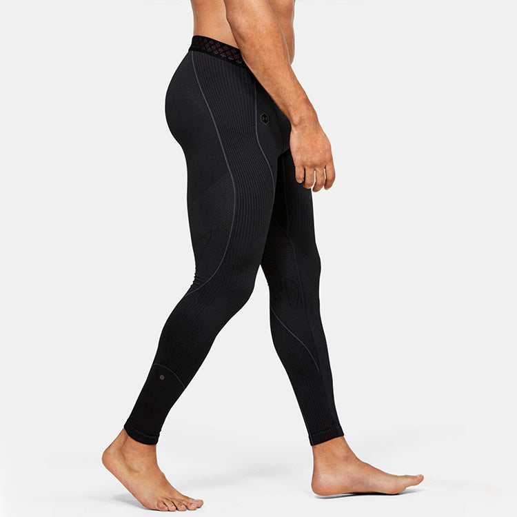 Under armour andromeda rush бесшовные спортивные леггинсы для фитнеса тренировки спортивные брюки мужские черный
