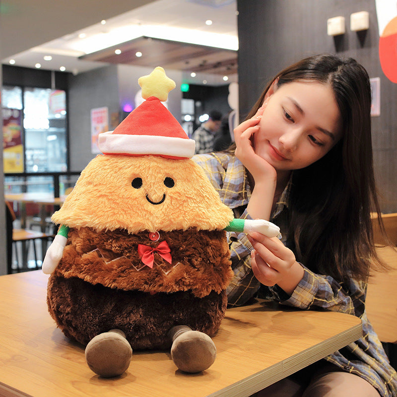 Bobbi bear father christmas and gingerbread man plush doll 45cm tall