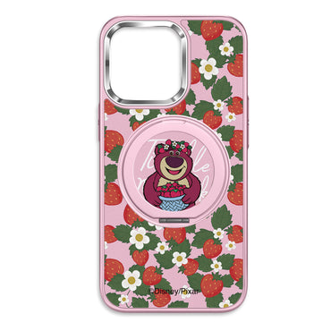 Disney charm materiali metall ramka Magsafe magnit braketi Yoqimli shirin qulupnayli ayiq yuqori qiymatli qizlar uchun Apple/Apple 16promax/15/14pro/max/iphone13/12 multfilm animatsiyasi uchun