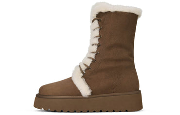 Ботинки женские Charles&Keith Winter Plush Lace-Up - Boxette Shop