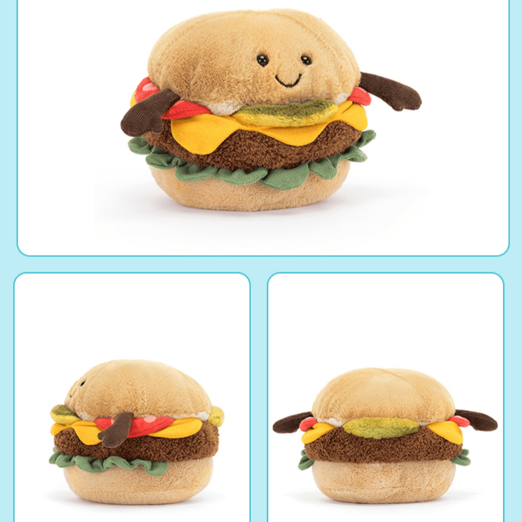 Мягкая игрушка Jellycat Fun Food Series Burger - Boxette Shop
