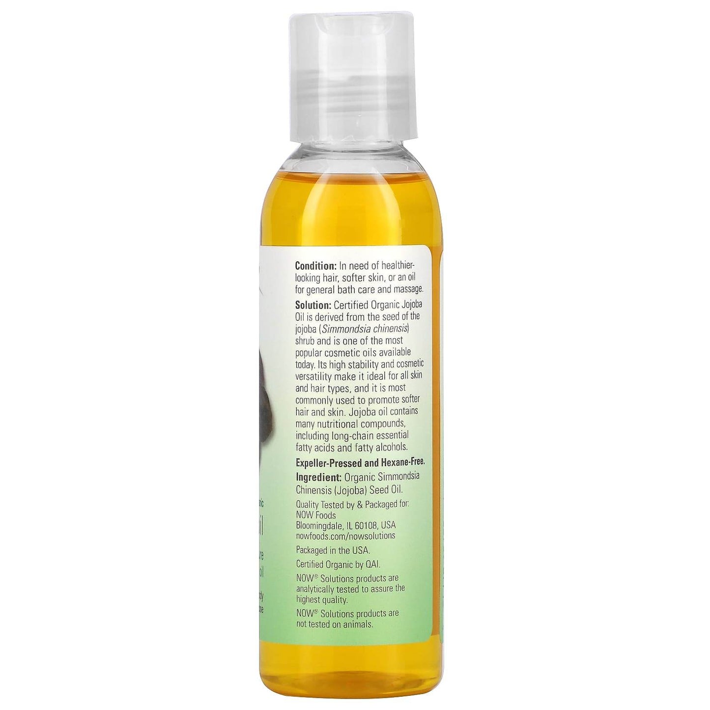 Масло для волос NOW Foods Solutions масло жожоба, 118 мл - Boxette Shop