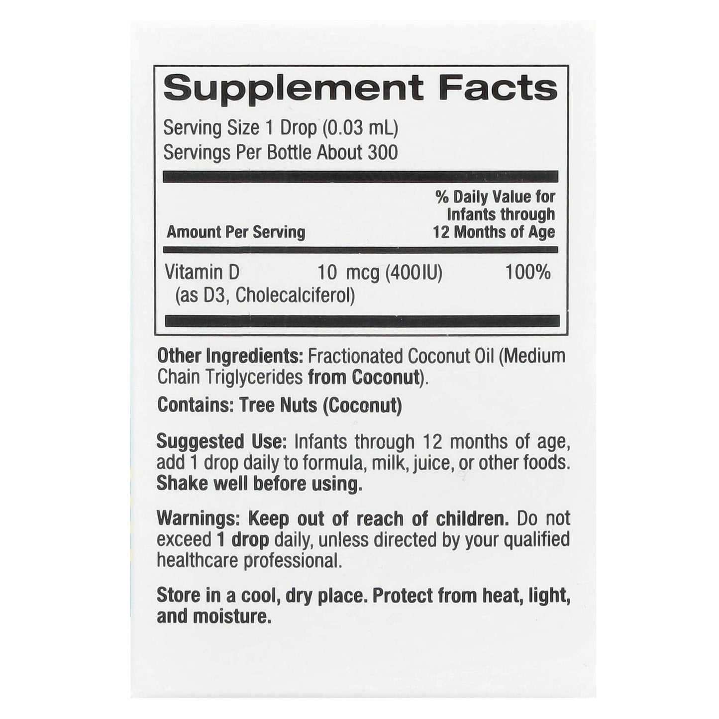БАД California Gold Nutrition, Vitamin D3 для детей, 10 мл - Boxette Shop