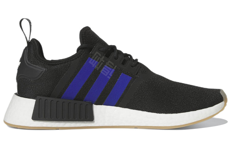 Adidas originals nmd_r1 ткань модные нескользящие износостойкие легкие низкопробные спортивные повседневные туфли черный синий