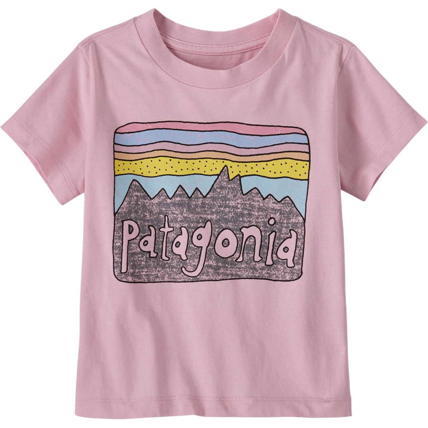 Patagonia patagonia t-shirt fitz roy skies soft simple pullover short sleeve infant & toddler