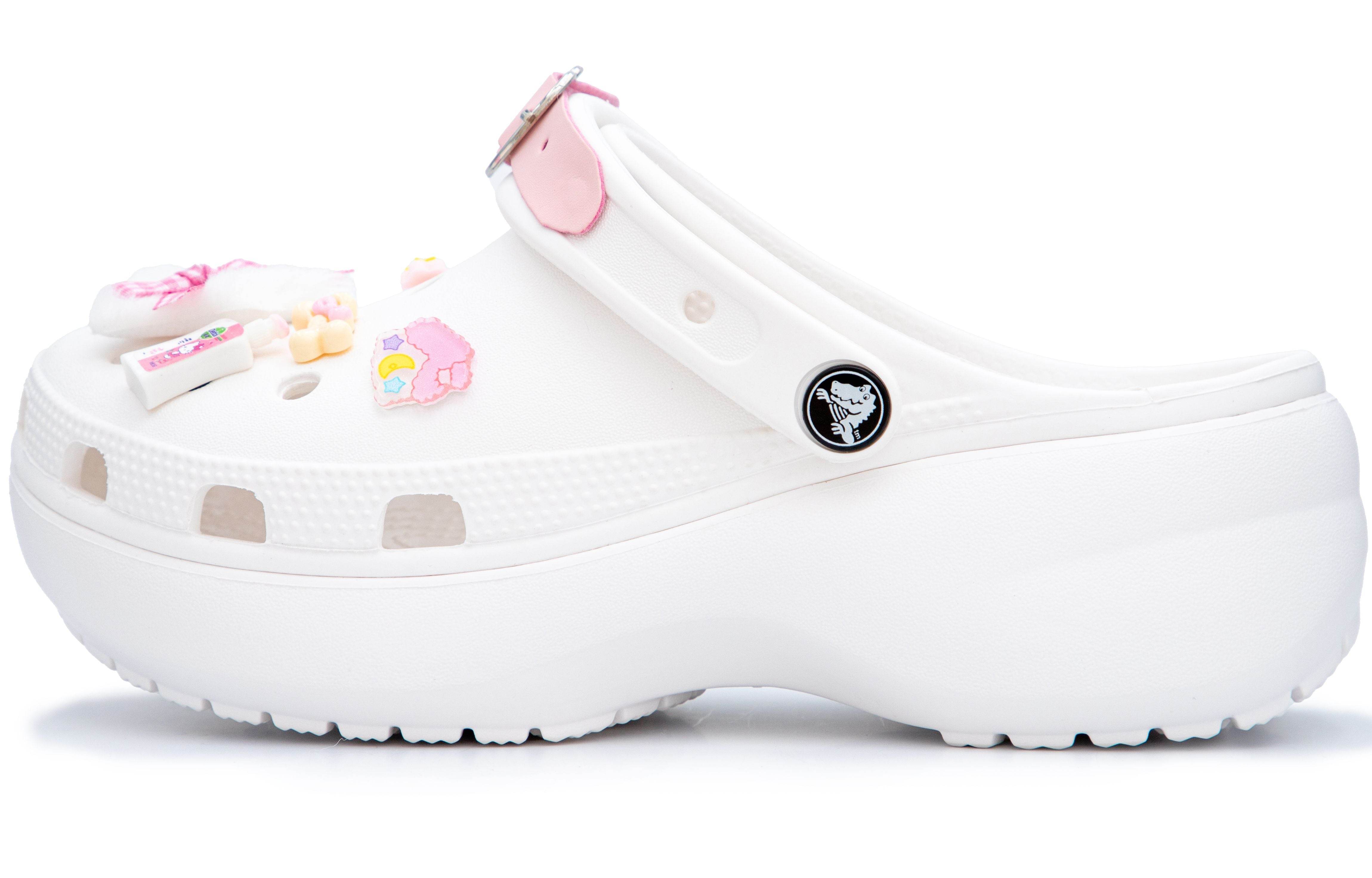 Шлепанцы женские Crocs Classic Platform Clog Pink Kitty Classic Clouds - Boxette Shop