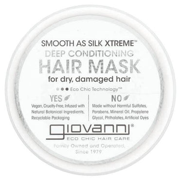 Маска для волос Giovanni Smooth As Silk Xtreme, 295 мл - Boxette Shop