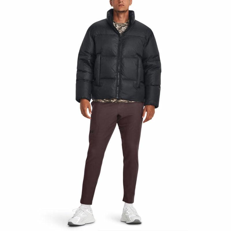 Under armour coldgear infrared solid colour stand collar training sports down jacket men's black