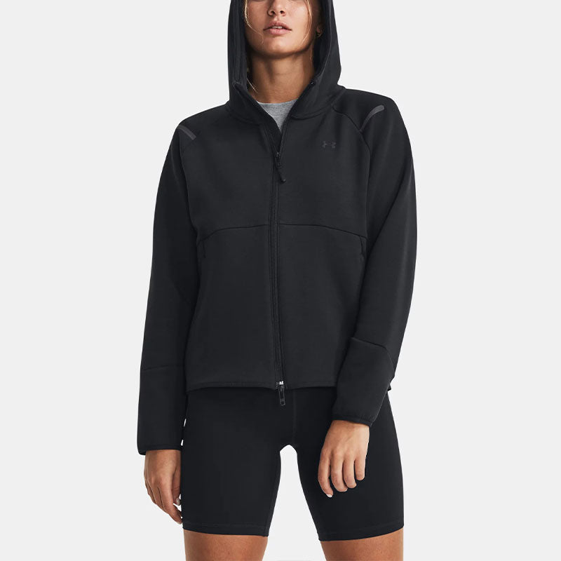 Under armour andromeda solid zip hooded jacket women's black