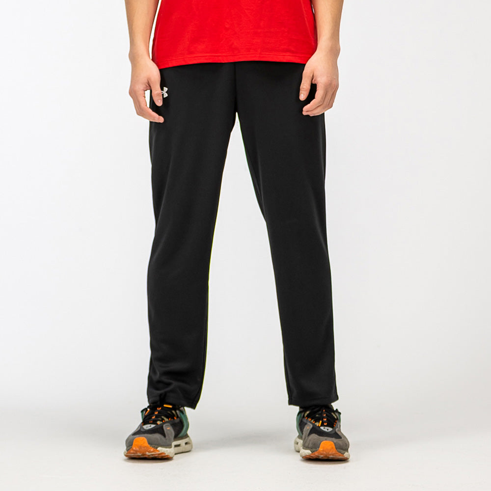 Under armour сплошной цвет casual athletic jacket quick dry sweatpants casual athletic suit men's black