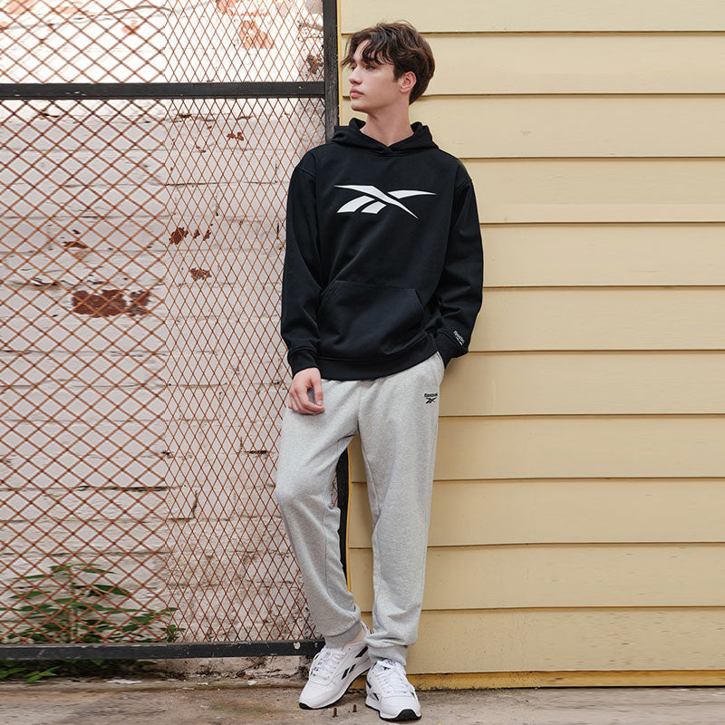 Reebok letter logotipi chizilgan trikotaj sport shimlari uniseks kulrang