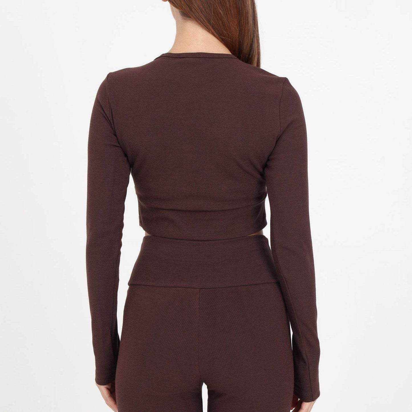 Спортивный лонгслив женский Adidas Originals clover essentials rib - Boxette Shop