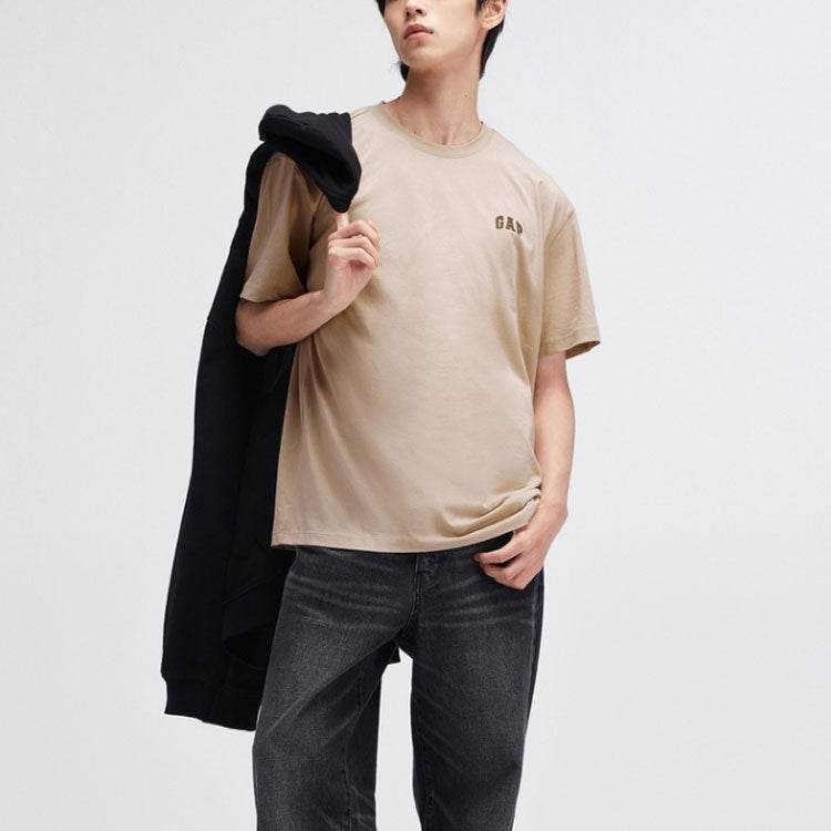 Gap сплошной цвет casual свободные кожи дружественные круглый вырез короткий рукав футболки для мужчин и женщин - Boxette Shop