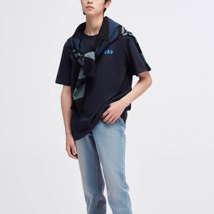 Gap сплошной цвет casual свободные кожи дружественные круглый вырез короткий рукав футболки для мужчин и женщин - Boxette Shop