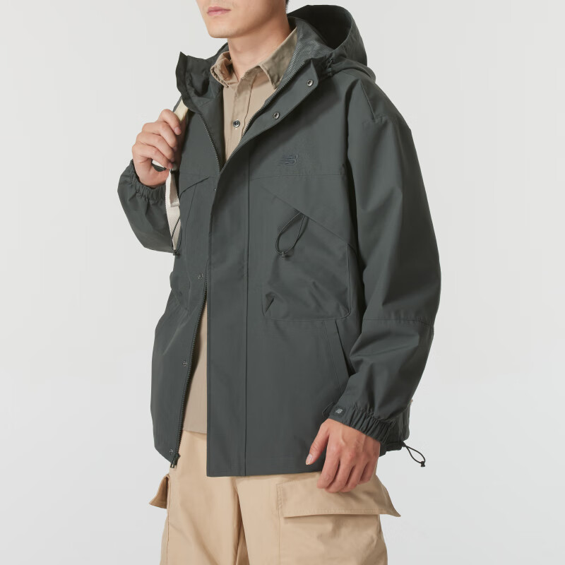 New Balance Fitness Training Erkaklar va ayollar uchun qulay nafas oladigan kundalik kurtka, antrasit qora