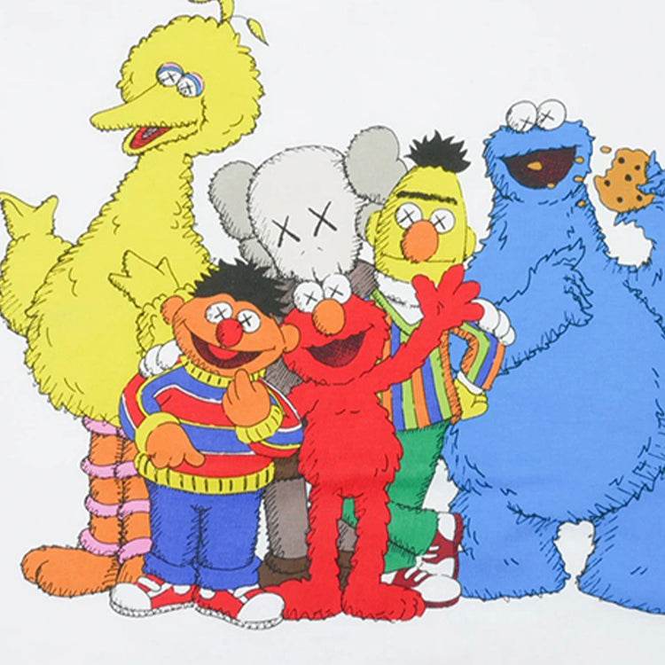 Футболка Uniqlo X Sesame Street Kaws Tripartite - Boxette Shop