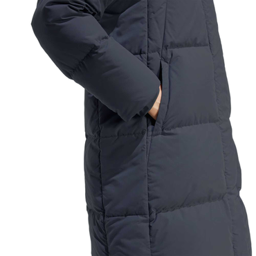 Adidas xploric long goose down jacket комфортная и безопасная для кожи куртка с капюшоном и пуховым наполнителем женская