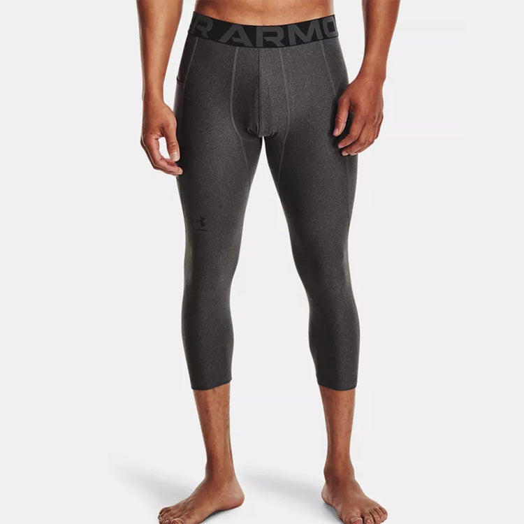 Ua heatgear® armour athletic training tight breathable pants men's carbon grey