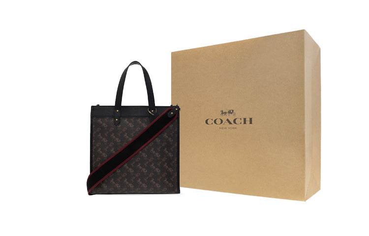 Сумка женская Coach Field 30 Horse-drawn Carriage Print - Boxette Shop