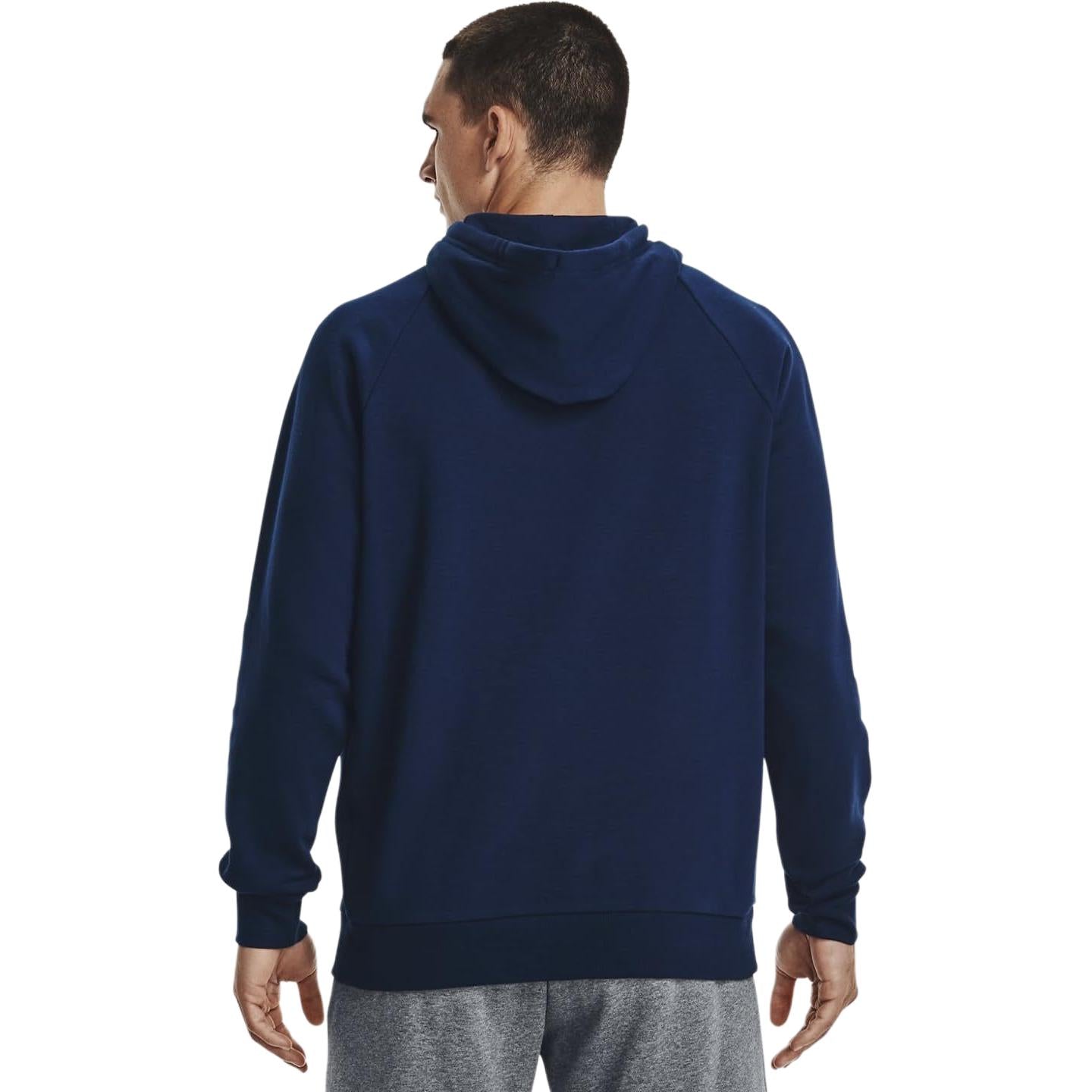 Under armour andromeda rival однотонный пуловер с капюшоном и уплотненной тренировочной толстовкой мужская синяя