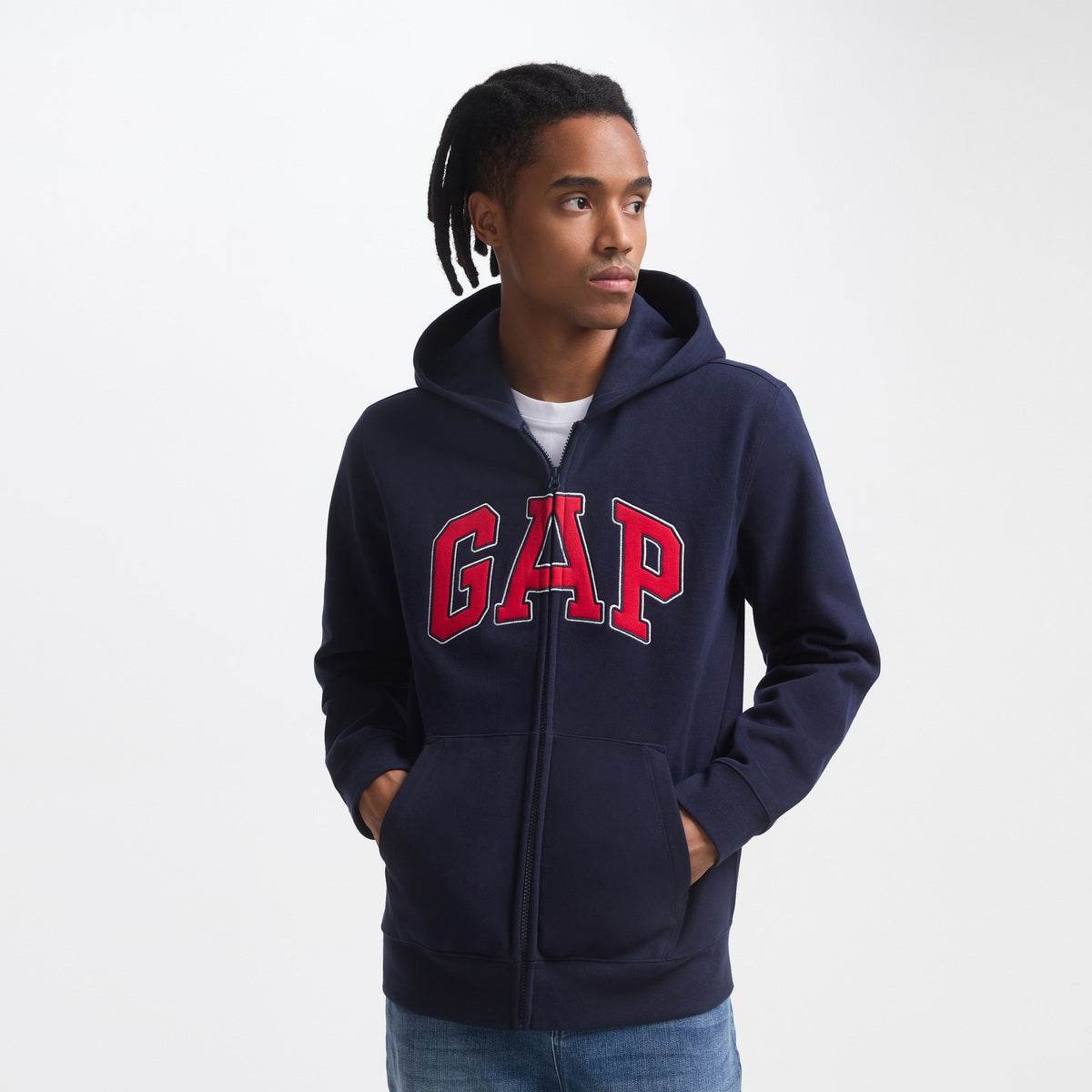 Gap разноцветные буквы логотип мягкий капюшон свободные случайные толстовка мужские и женские модели - Boxette Shop