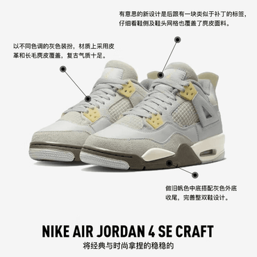 Кроссовки детские Air Jordan 4 SE Craft - Boxette Shop