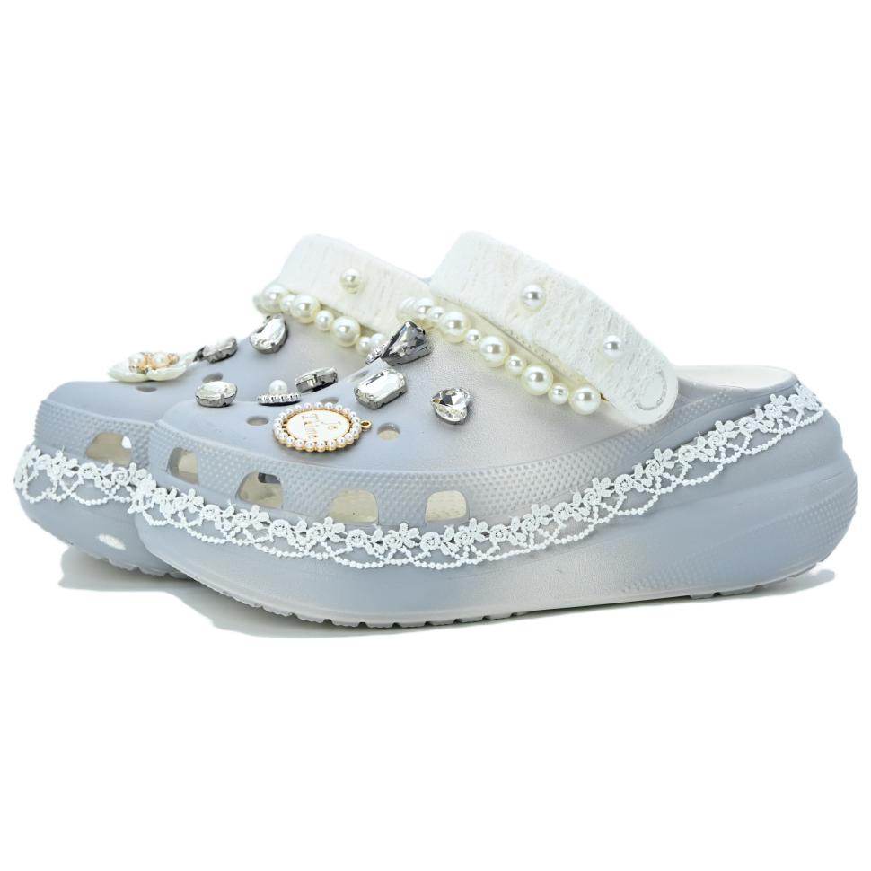 Шлепанцы Crocs Crush Clog Silver Baroque - Boxette Shop