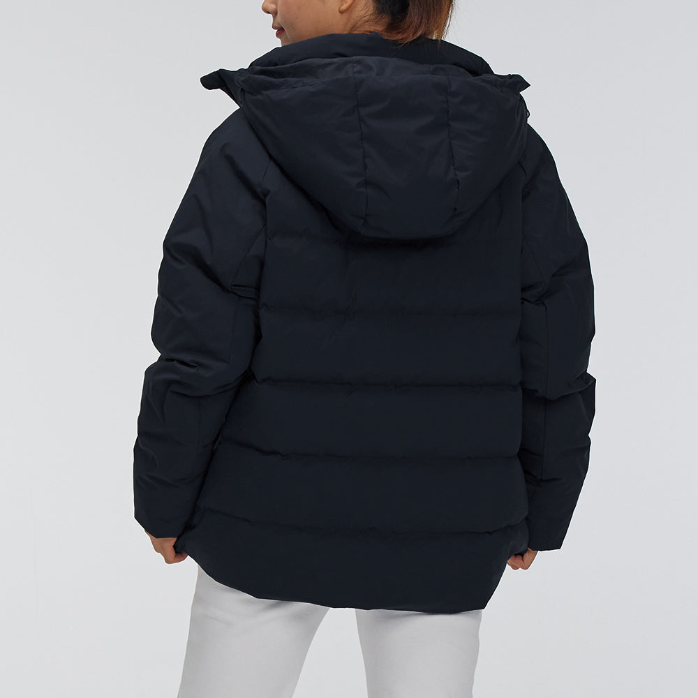 Under armour andromeda logo training hooded jacket down jacket winter co-ed black