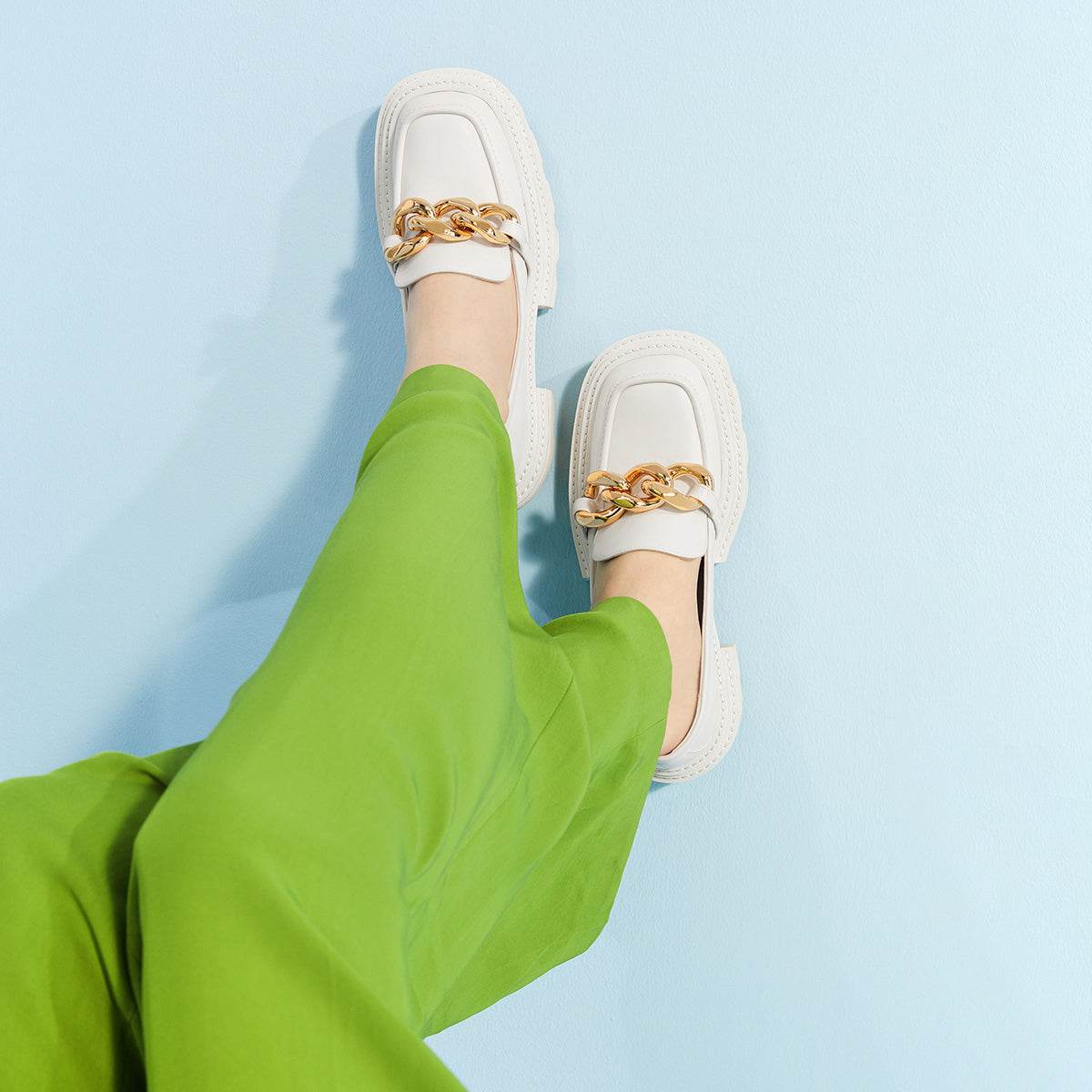 Лоферы женские Charles & Keith с цепью - Boxette Shop