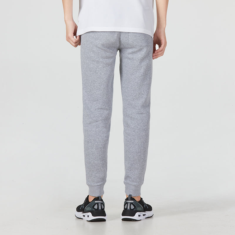 Under armour curry fleece sweatpants casual drawstring solid sports pants men's grey