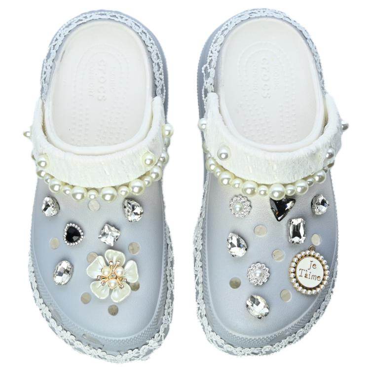 Шлепанцы Crocs Crush Clog Silver Baroque - Boxette Shop