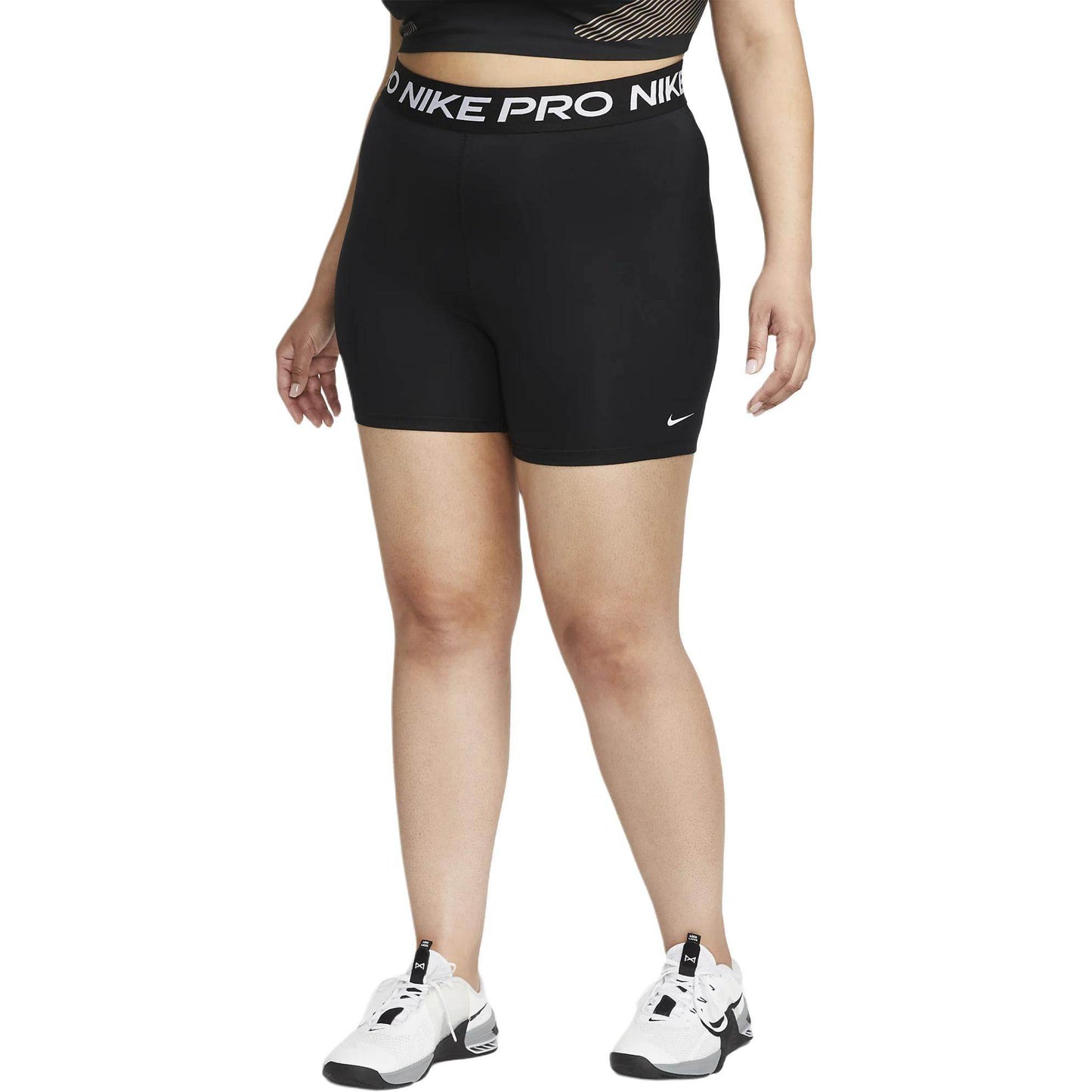 Спортивные шорты женские Nike Pro 365 Waist Letter - Boxette Shop