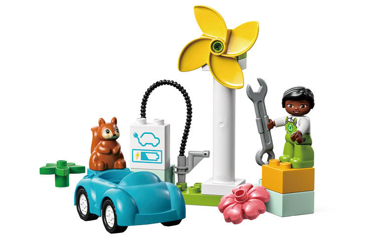 LEGO shamol turbinasi va moviy avtomobil (10985)