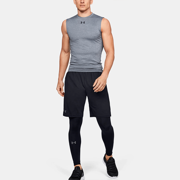 Under armour train stretch train training athletic loose fit shorts men's black