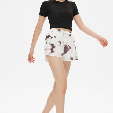 Ayollar uchun JUTEY sigir naqshli sport shortlari