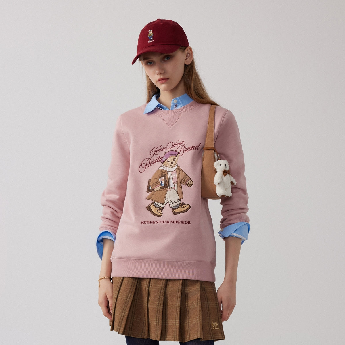 Худи женское Teenie Weenie Bear College Style