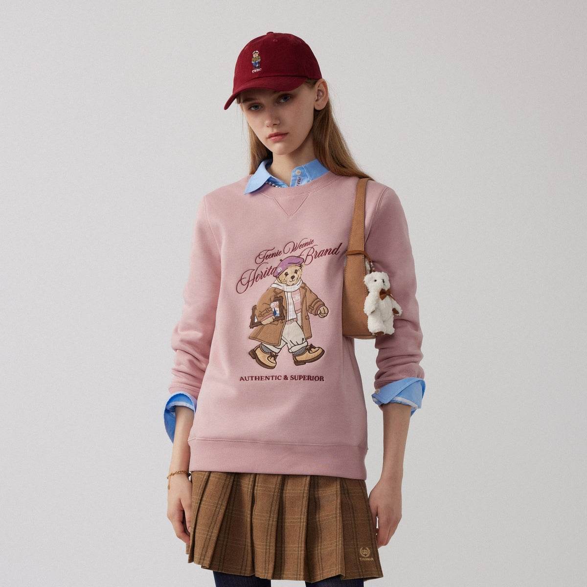 Худи женское Teenie Weenie Bear College Style - Boxette Shop