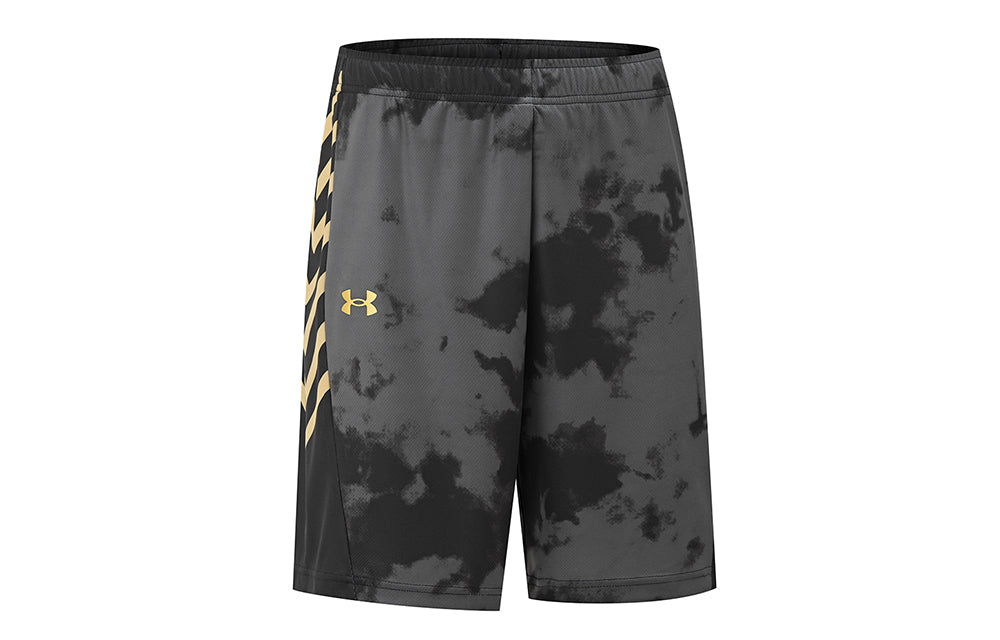 Under armour under armour логотип бренда напечатаны средней талии дышащий бег фитнес тренировки короткие баскетбольные штаны спортивные шорты унисекс черный