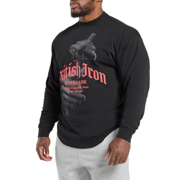 Gymshark Britaniya temir erkaklar futbolkasi