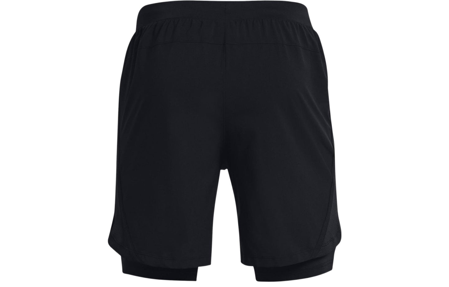 Under armour легкие облегающие тканые тренировочные шорты 2-в-1 athletic shorts men's black