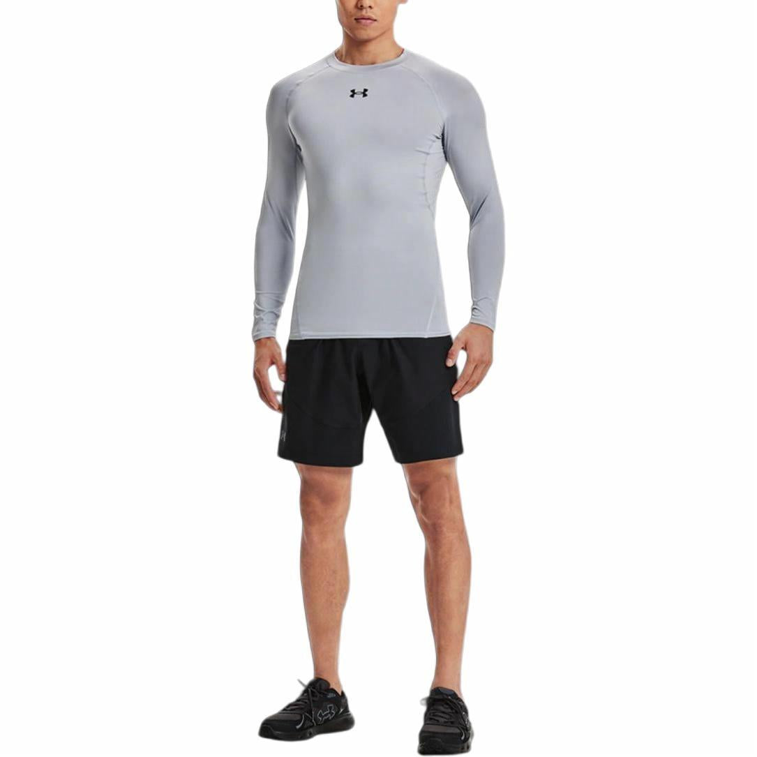 Мужское джерси under armour с длинным рукавом power stretch jersey современного серого цвета